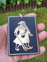 Baba Deep Singh ji Sant Bhindranwale Car Mirror HANGER Punjabi Wood Pendant GG8G