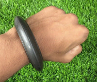 Sarbloh Kara Black Bangle Pure Iron Sikh Collar Kada Heavy Singh Kaur Khalsa OF3