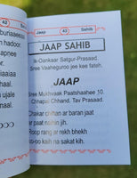 Sikh Nitnem Bani Gutka Japji Sahib Book Steel Plate Roman English Gurbani A30