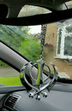 Large Khanda Stainless Steel Punjabi Sikh Hanging Pendant Car Mirror Hanger P2