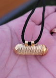 Gold Taweet Locket Nazar Protection Pendant Black Dori Necklace Punjabi Taviz PP10R Evil Eye Shield