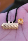 Gold Taweet Locket Nazar Protection Pendant Black Dori Necklace Punjabi Taviz PP10R Evil Eye Shield