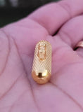 Gold Taweet Locket Nazar Protection Pendant Black Dori Necklace Punjabi Taviz PP10R Evil Eye Shield