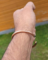 Copper Round Clip Kids Bracelet Cuff Adjustable Size Hindu Tamba Kada Kara Y7
