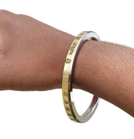 Punjabi Gurmukhi Kara Stainless Steel Brass smooth Sikh Flat kada Bangle N7 New