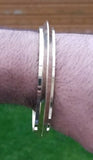 Sikh brass kara collar edge gold look singh kaur bangle khalsa kada bracelet cc6