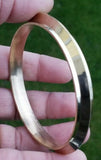 Sikh brass kara collar edge gold look singh kaur bangle khalsa kada bracelet cc6