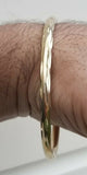 Brass sikh kara round design gold look bangle singh kaur khalsa kada bangle i13