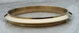 Sikh brass kara collar edge gold look singh kaur bangle khalsa kada bracelet cc6