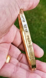 Brass kara taati vaao na lagai singh kaur bangle smooth flat sikh bani kada p7