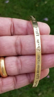 Brass kara taati vaao na lagai singh kaur bangle smooth flat sikh bani kada p7