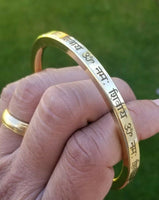Hindu brass kara om namah shivay mantra engraved smooth kada bangle bracelet p3
