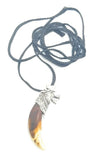 Authentic Wolf Tooth pendant Evil Eye Protection Talisman Good Luck Necklace aab