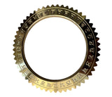Sant Bhindranwale Kara Gurmukhi Kada Alphabet Gold Silver Plated Sikh Sun Bangle OF7 Saw Tooth Unisex Punjabi Karha