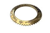 Sant Bhindranwale Kara Gurmukhi Kada Alphabet Gold Silver Plated Sikh Sun Bangle OF7 Saw Tooth Unisex Punjabi Karha