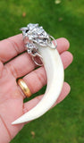 Sikh Jangli Soor Tooth Pendant Nihang Shikaar Dand Nazar Authentic Evil Eye Gift