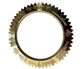 Sant Bhindranwale Kara Gurmukhi Kada Alphabet Gold Silver Plated Sikh Sun Bangle OF7 Saw Tooth Unisex Punjabi Karha