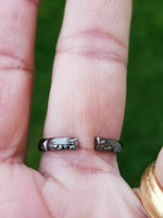 Word shani protection saturn plain iron ring horse shoe ring chala astrology h17
