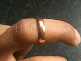Evil eye protection amulet pure copper punjabi hindu sikh ring brilliant challa