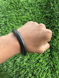 Sarbloh Kara Black Bangle Pure Iron Sikh Dori Kada Heavy Singh Kaur Khalsa OF4