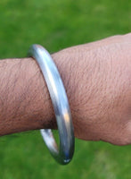 Sarbloh Kara Sikh Kada Kakaar Iron Round Karha Singh King Loha Bangle BB28 New