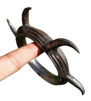 Sarbloh Kara Iron Sikh Warrior Spikes Kada Sher Panja Bangle Singh Kaur Khalsa S15G