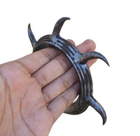 Sarbloh Kara Iron Sikh Warrior Spikes Kada Sher Panja Bangle Singh Kaur Khalsa S15G