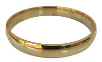 Brass Smooth Kara Sikh Singh Kaur Khalsa Gold Look Thick Bangle Kada T8 Bracelet