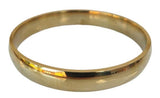 Brass Smooth Kara Sikh Singh Kaur Khalsa Gold Look Thick Bangle Kada T8 Bracelet