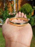 Brass Smooth Kara Sikh Singh Kaur Khalsa Gold Look Thick Bangle Kada T8 Bracelet