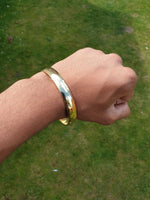 Brass Smooth Kara Sikh Singh Kaur Khalsa Gold Look Thick Bangle Kada T8 Bracelet