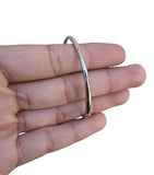 Stainless Steel Kara Silver Tone Kada Thin Sikh Singh Kaur Khalsa Round Bangle Y11G Unisex Gift