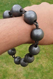 Solid Sarbloh Manka Bracelet Simrana Meditation Praying Beads Unisex Kara Y14R Loha Kada