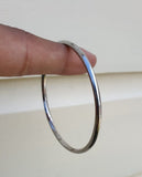 Stainless Steel Kara Silver Tone Kada Thin Sikh Singh Kaur Khalsa Round Bangle Y11G Unisex Gift