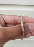 Sikh Kids Kara Stainless Steel Brass Edge Lines Bangle Singh Kaur Kada Y4