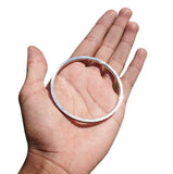 Sikh Kara Stainless Steel Bangle Singh Kaur Punjabi Smooth Flat Thin Kada Khalsa Y12G