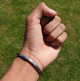 Sikh Kara Stainless Steel Bangle Singh Kaur Punjabi Smooth Flat Thin Kada Khalsa Y12G