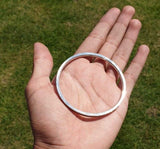 Sikh Kara Stainless Steel Bangle Singh Kaur Punjabi Smooth Flat Thin Kada Khalsa Y12G