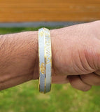 Khanda Waheguru Kara Gold Silver Plated Kada Sikh Singh Kaur Khalsa Bangle AA13