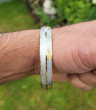 Khanda Waheguru Kara Gold Silver Plated Kada Sikh Singh Kaur Khalsa Bangle AA13