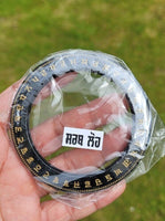 Sant Bhindranwale Kara Gurmukhi Black Gold Sarbloh Kada Sikh Singh Bangle EE12