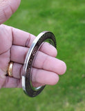 Stainless Steel Kara Floral designer Karha Punjabi Kada Sikh Singh Bangle i19