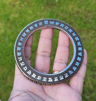 Stainless Steel Kara Sant Bhindranwale words Gurmukhi Kada Sikh Singh Bangle i16