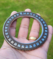 Stainless Steel Kara Sant Bhindranwale words Gurmukhi Kada Sikh Singh Bangle i16