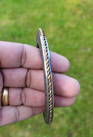 Stainless Steel Kara Sant Bhindranwale words Gurmukhi Kada Sikh Singh Bangle i16