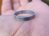 Beautiful protection amulet pure iron sarbloh punjabi hindu sikh ring adjustable