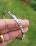 Sikh kara tu mera rakha sabni thai flat stainless steel singh kada bangle e16