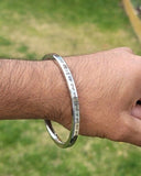 Sikh kara tu mera rakha sabni thai flat stainless steel singh kada bangle e16