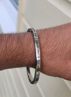 Sikh kara tu mera rakha sabni thai flat stainless steel singh kada bangle e16