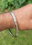 Sikh kara tu mera rakha sabni thai flat stainless steel singh kada bangle e16